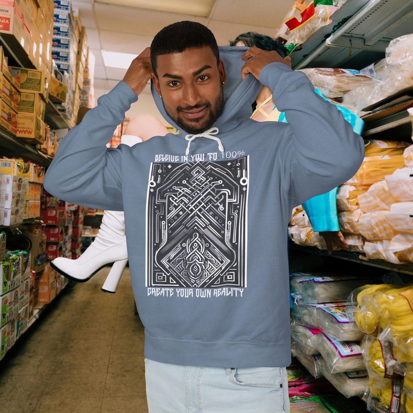 Unisex Lightweight Hooded Sweatshirt_ Series UWD 0052_ Limited Edition Streetwear Classic by WesternWaves: