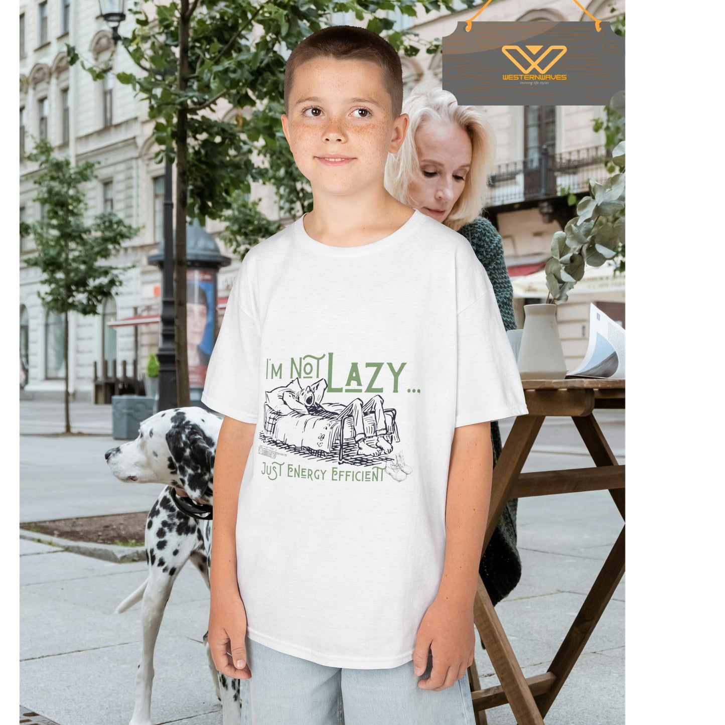 Kids Heavy Cotton™ Tee_ N2+ Series KHCT PT2WW009_ Limited Edition Durable Comfort for Every Adventure by WesternWaves:
