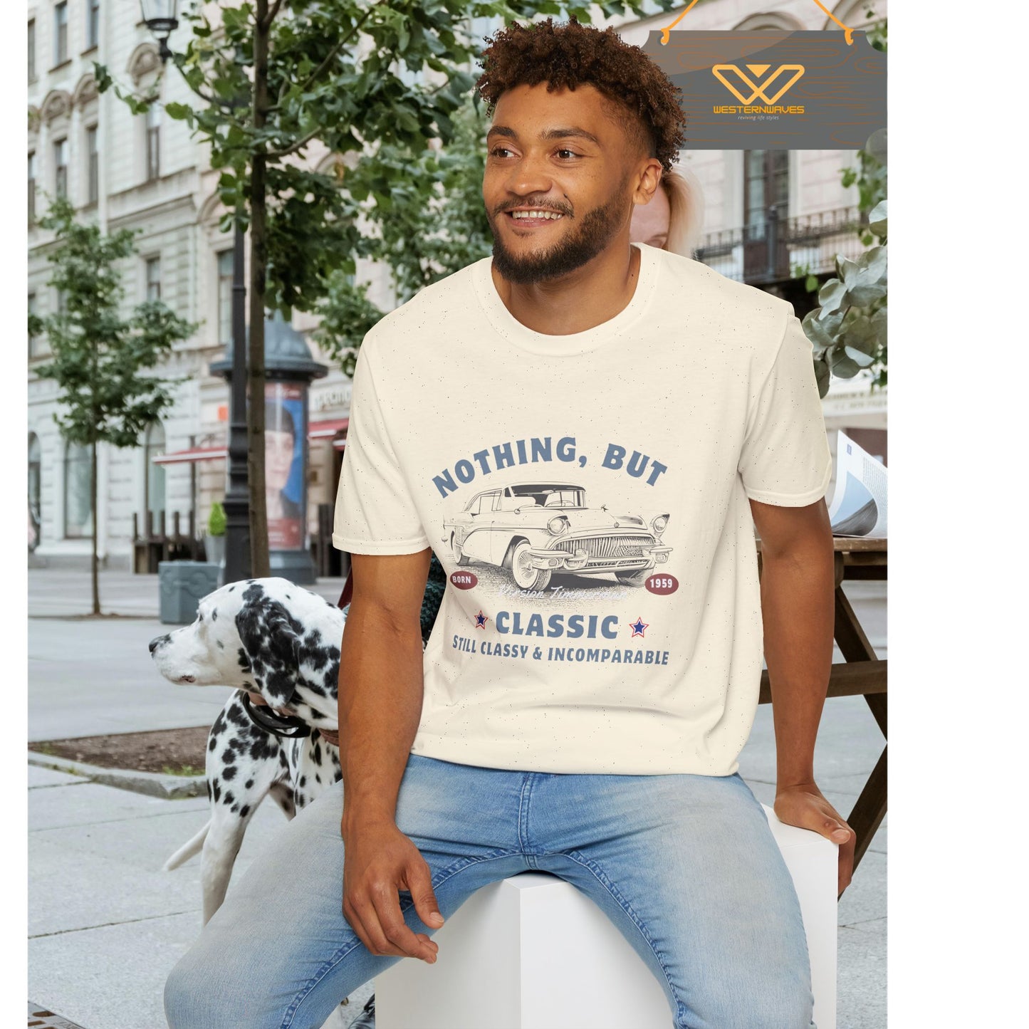 Unisex Softstyle T-Shirt_ N3+ USSTS FT2WW005_ Redefine Relaxation Limited Edition by WesternWaves: