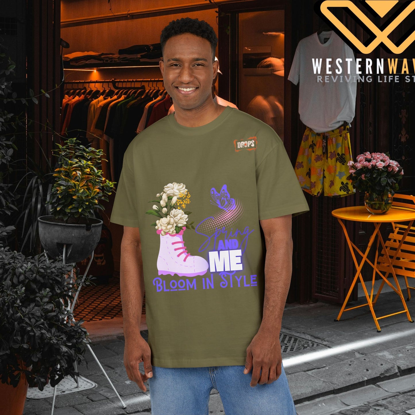 Unisex Oversized Tee_ N5+ Series USOSTEE PT2WW001_ Limited Edition by WesternWaves: