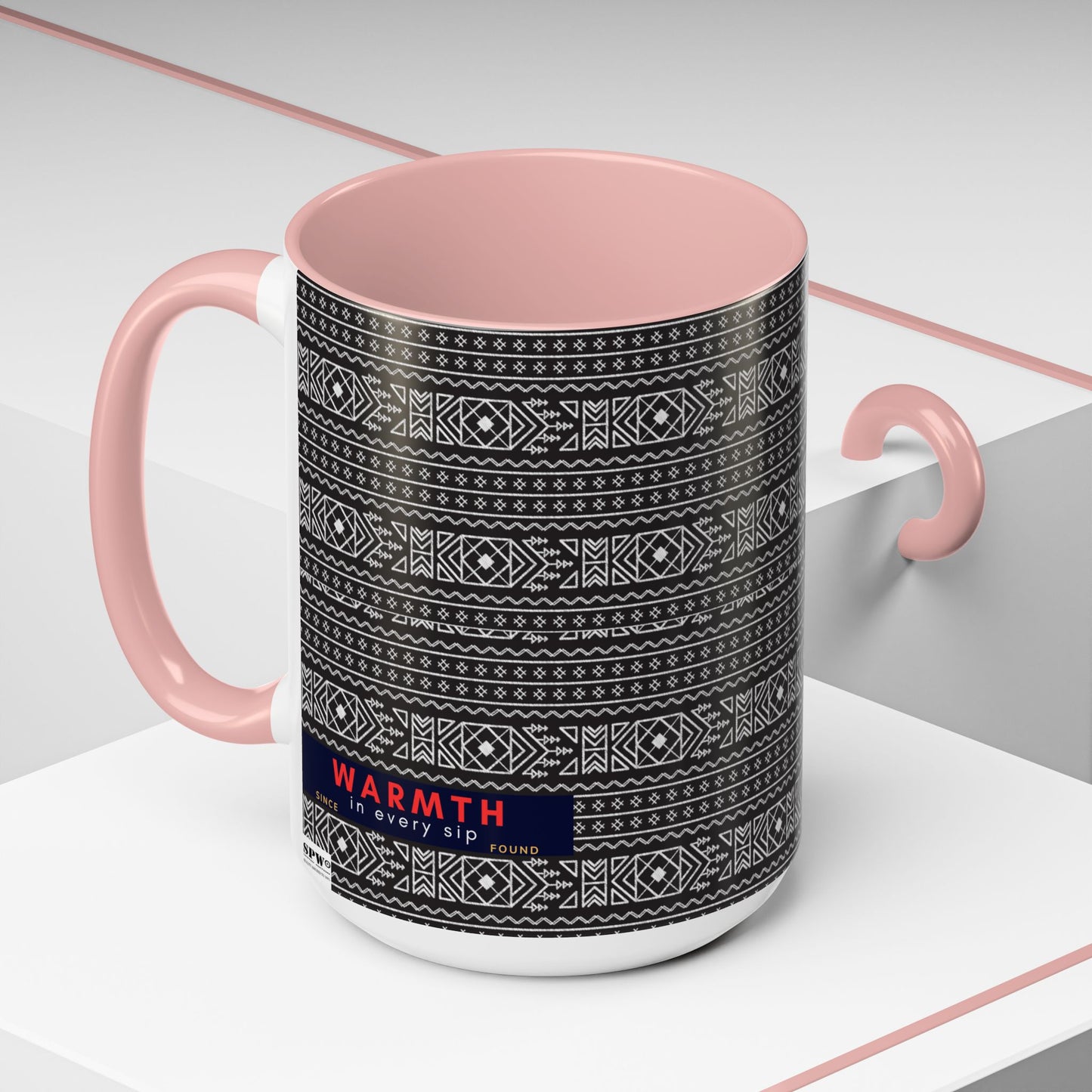 Accent Coffee Mug 11, 15oz_ N2 Series ACM11OZ PT2WW007_ Vibrant Limited Edition Design by WesternWawes: