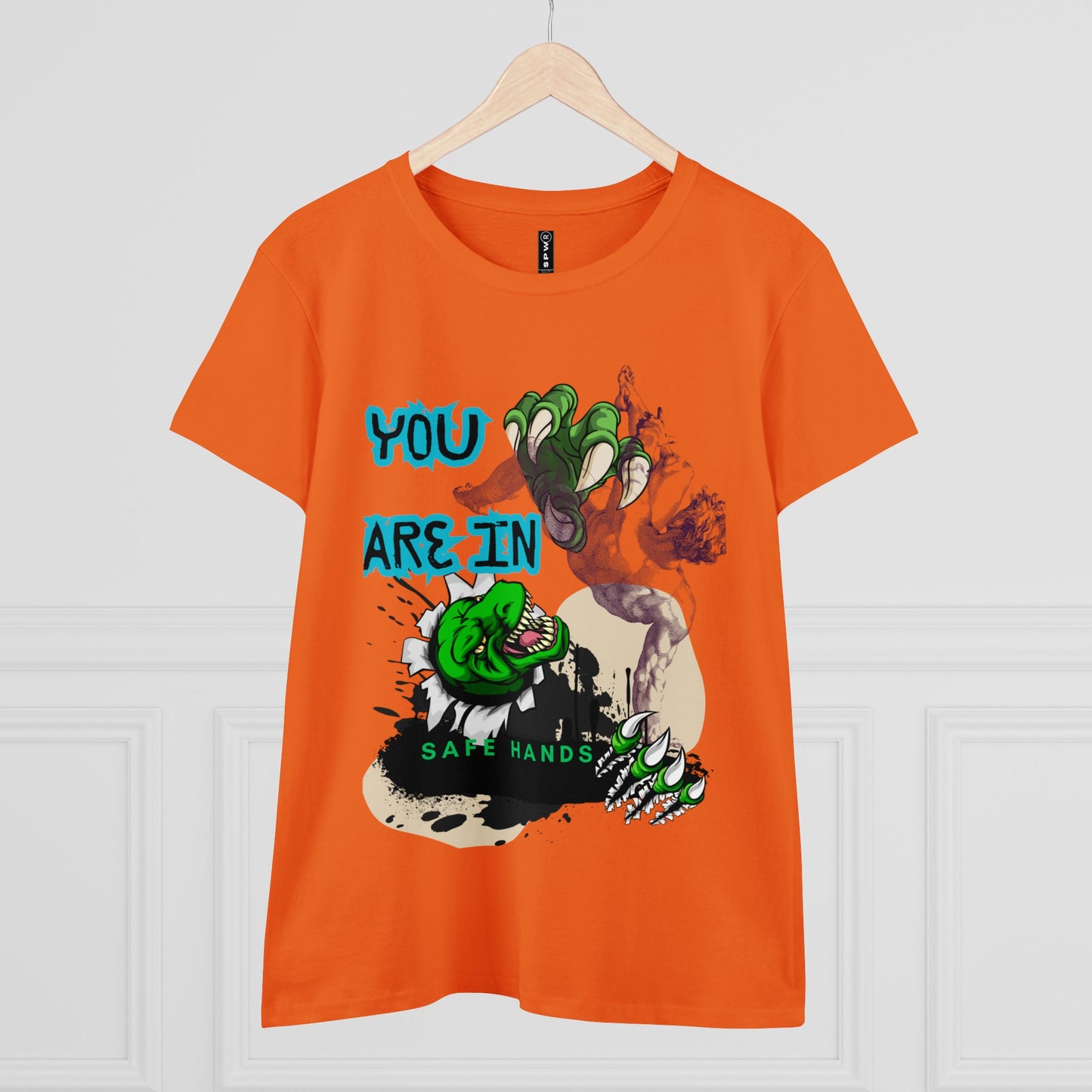 Women's Midweight Cotton Tee_ Essential Comfort_ N2+ Series SSTS PT2WW004_ Limited Edition Perfect Blend of Comfort by WesternWaves: