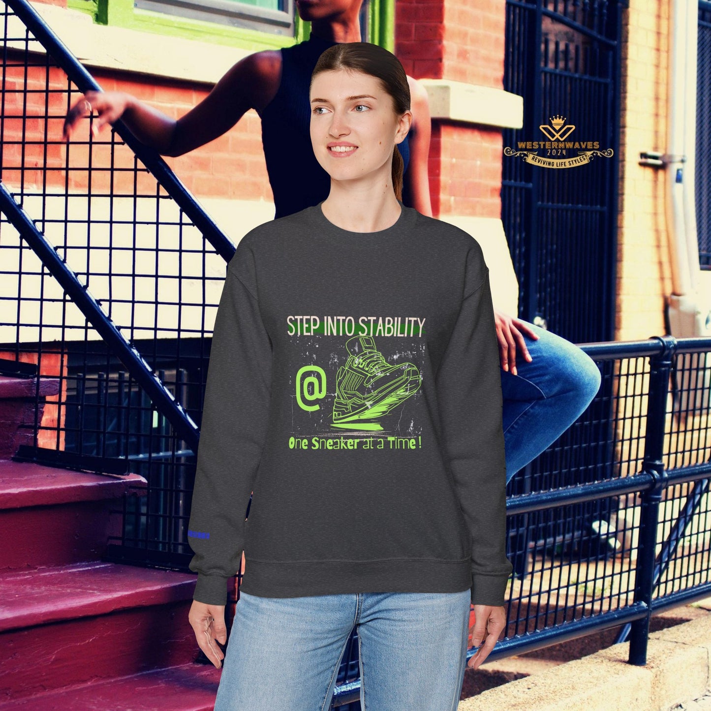 Unisex Heavy Blend™ Crewneck Sweatshirt_ N3+ Series UHBCSS PT2WW032_ Limited Edition Pure Luxury By WesternWaves: