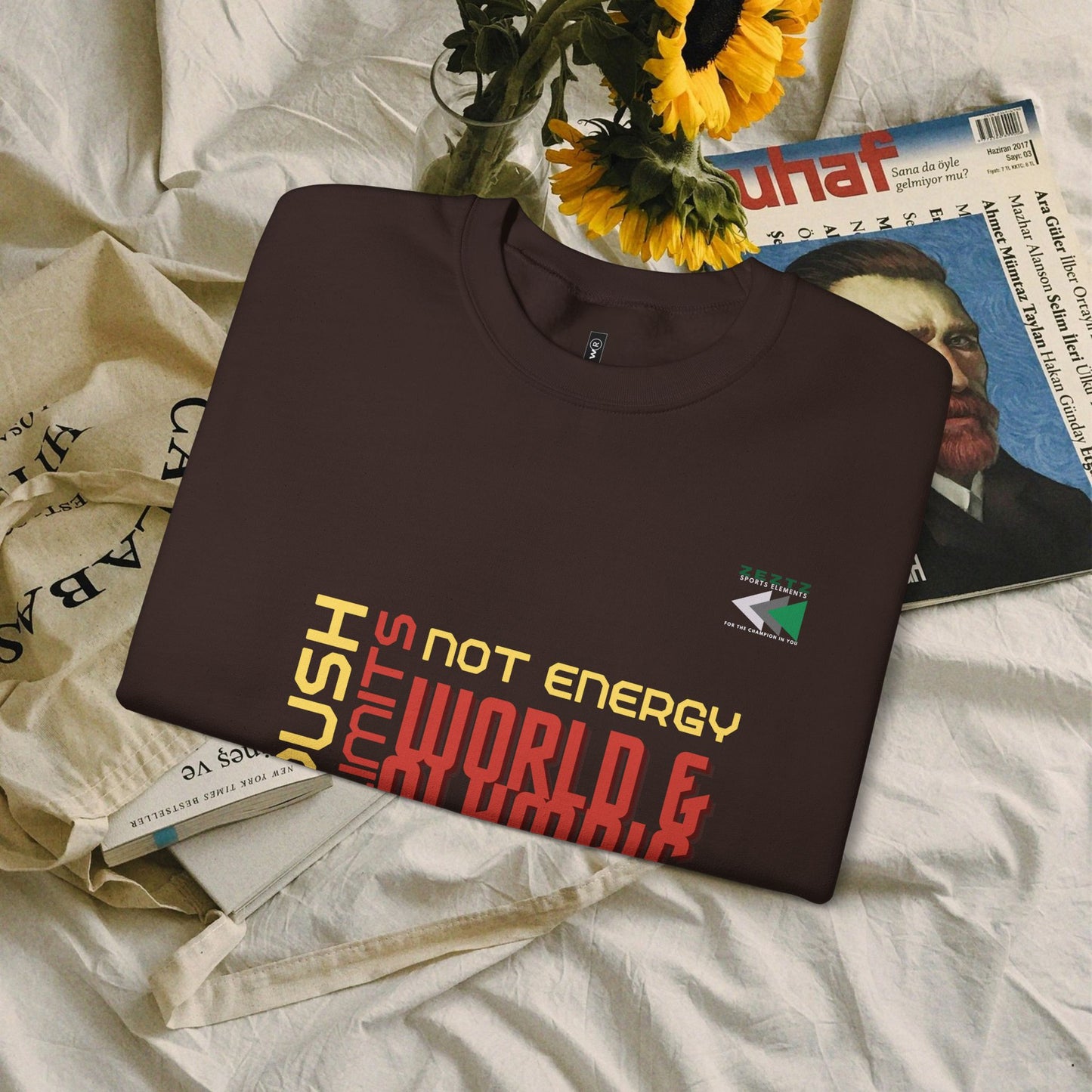 Unisex Heavy Blend™ Crewneck Sweatshirt_ N2 Sports Series UHBCSS PT2WW006_ Limited Edition ‘Zeztz’ Brand Sports Elements by WesternWaves: