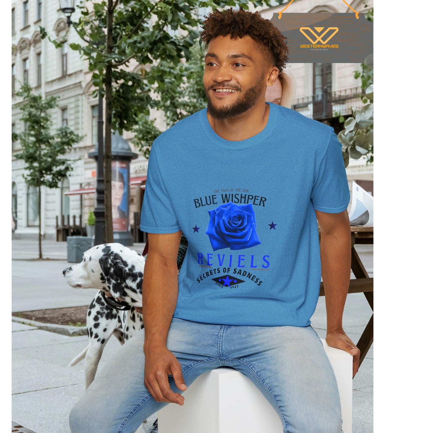 Unisex Softstyle T-Shirt_ N3+ Series USSTS FT2WW005_ Limited Edition Redefines & Relaxation by WesternWaves: