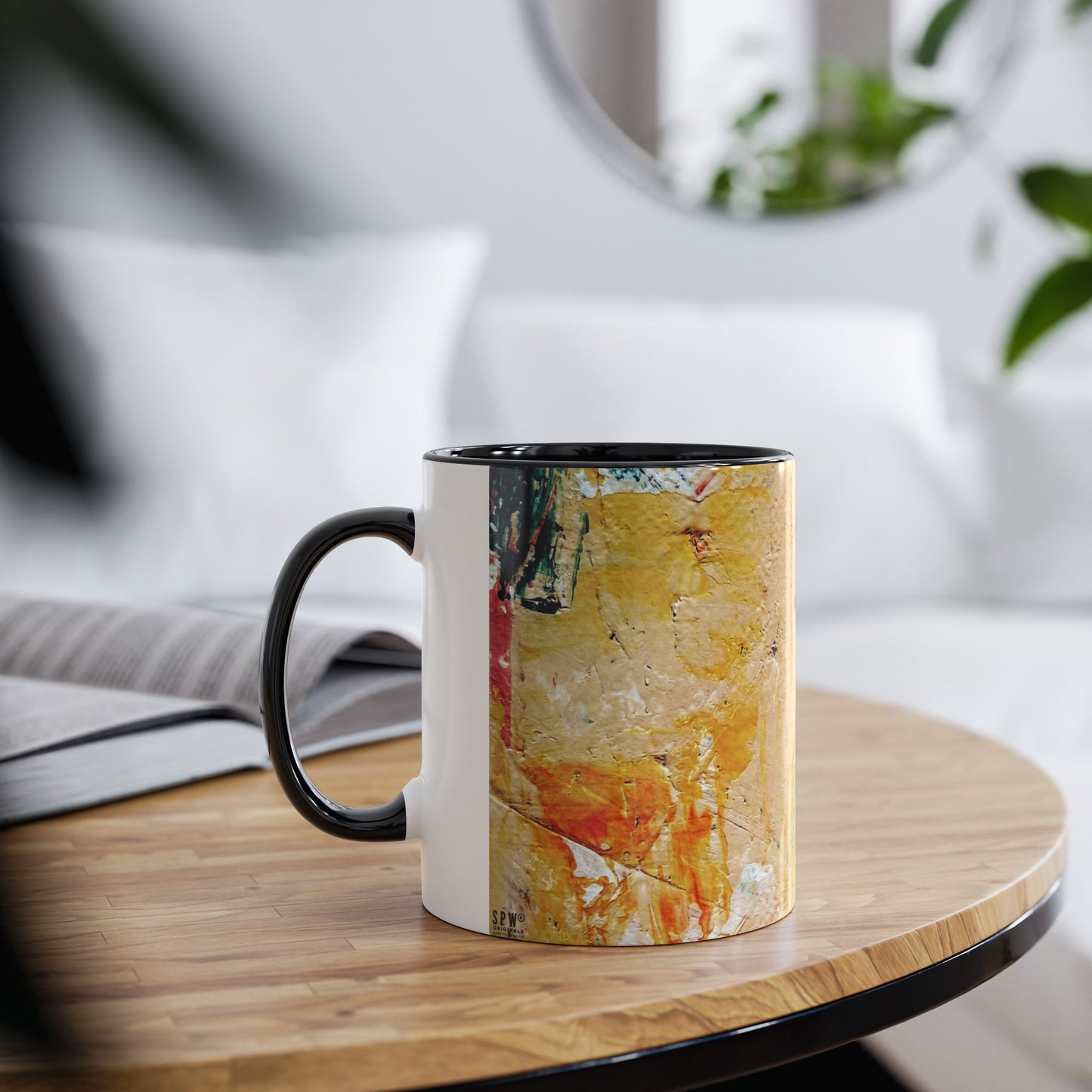 Two-Tone Coffee Mugs, 11oz_ N2+ Series TTCM11OZ PT2WW001_ Limited Edition by SPW of WesternWaves: