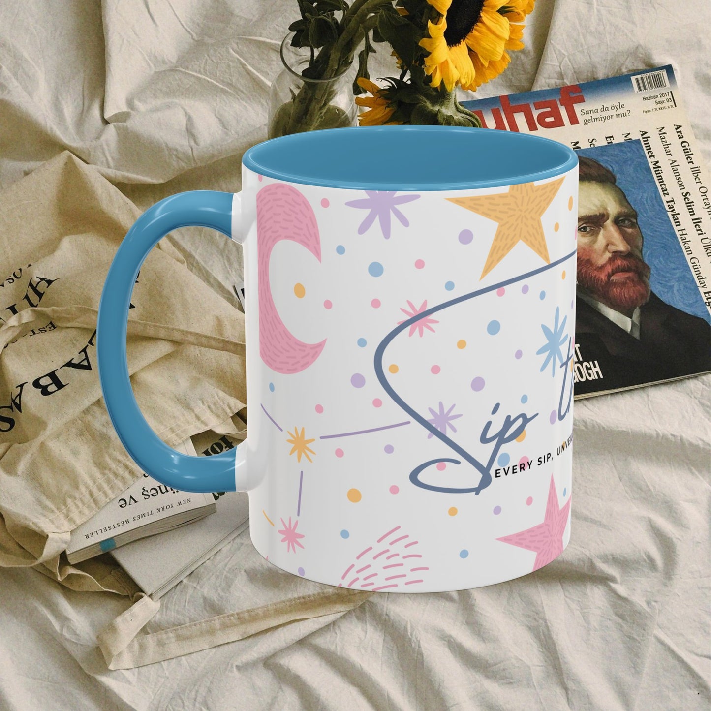 Accent Coffee Mug (11, 15oz) _ N3+ Series ACMUG PT2WW007_ Limited Edition Blend Style & Functionality by WesternWaves: