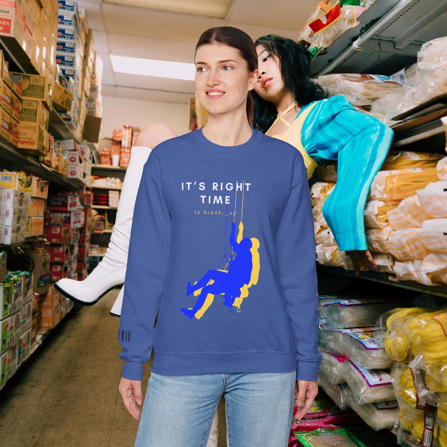 Unisex Heavy Blend™ Crewneck Sweatshirt_ N3+ Series UHBCSS PT2WW020_ Limited Edition by WesternWaves: