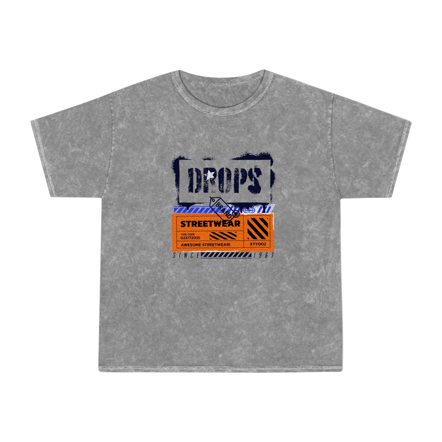 Unisex Mineral Wash T-Shirt_ N3+ Series UMWTS PT2WW001_ Limited Edition Retro Revival Experience by WesternWaves: