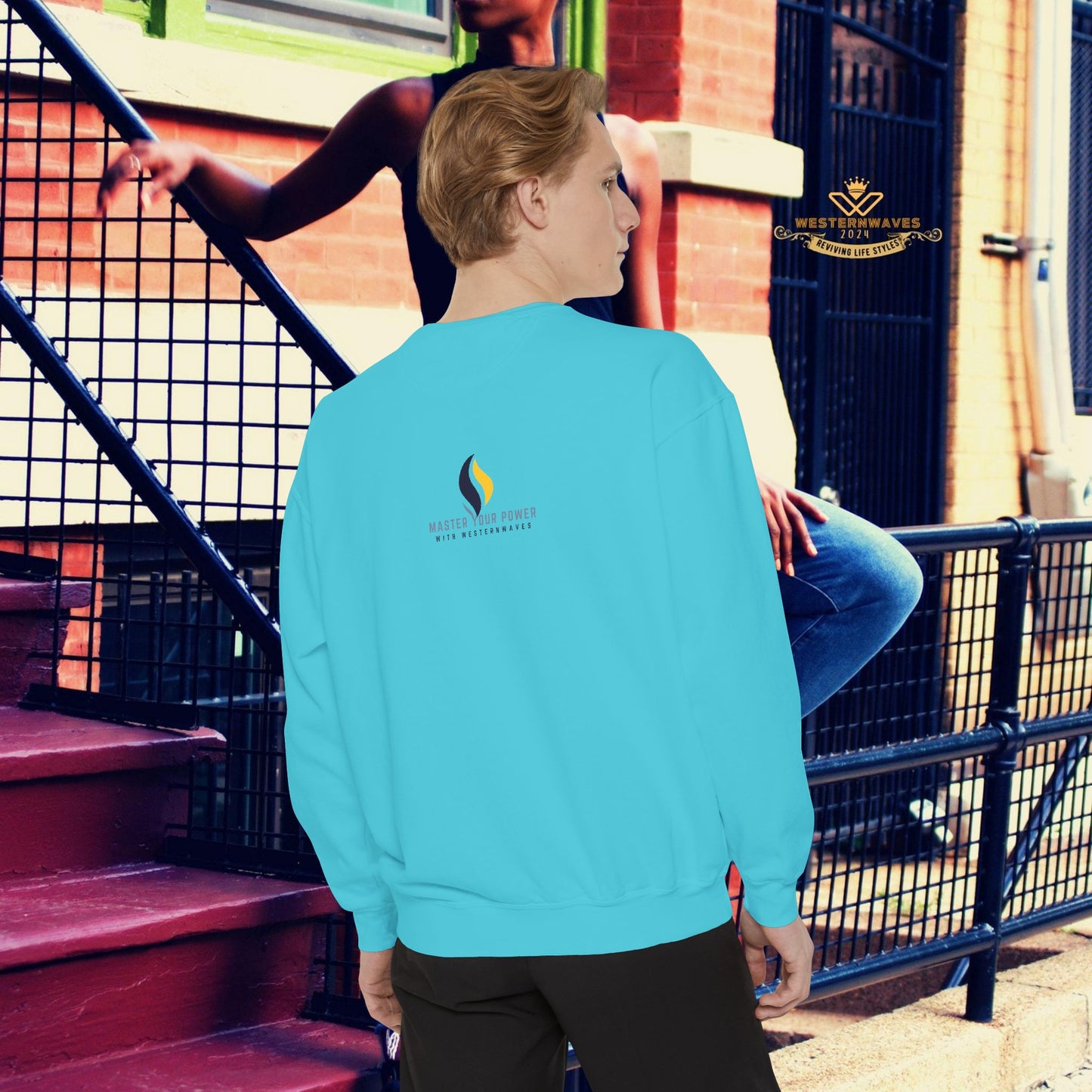 Unisex Garment-Dyed Sweatshirt_ N3+ Series UGDSS PT2WW001_ WesternWaves Limited Edition:
