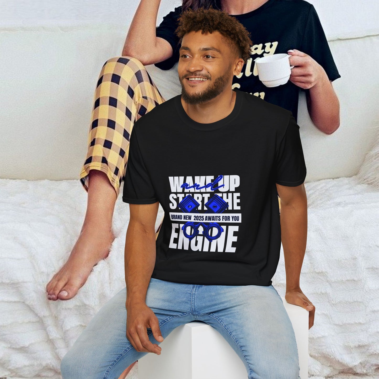 Unisex Softstyle T-Shirt_ N3+ Series USSTS FT2WW004_ Redefine Relaxation Limited Edition by WesternWaves: