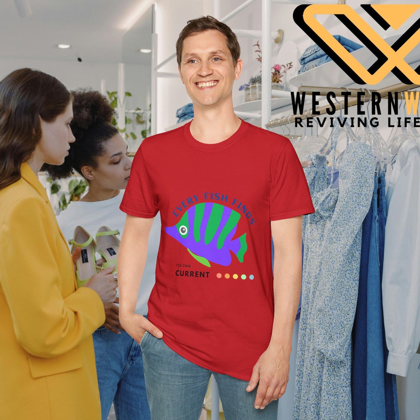 Unisex Softstyle T-Shirt_ N+ Series USSTS FT2WW009_ Limited Edition by WesternWaves:
