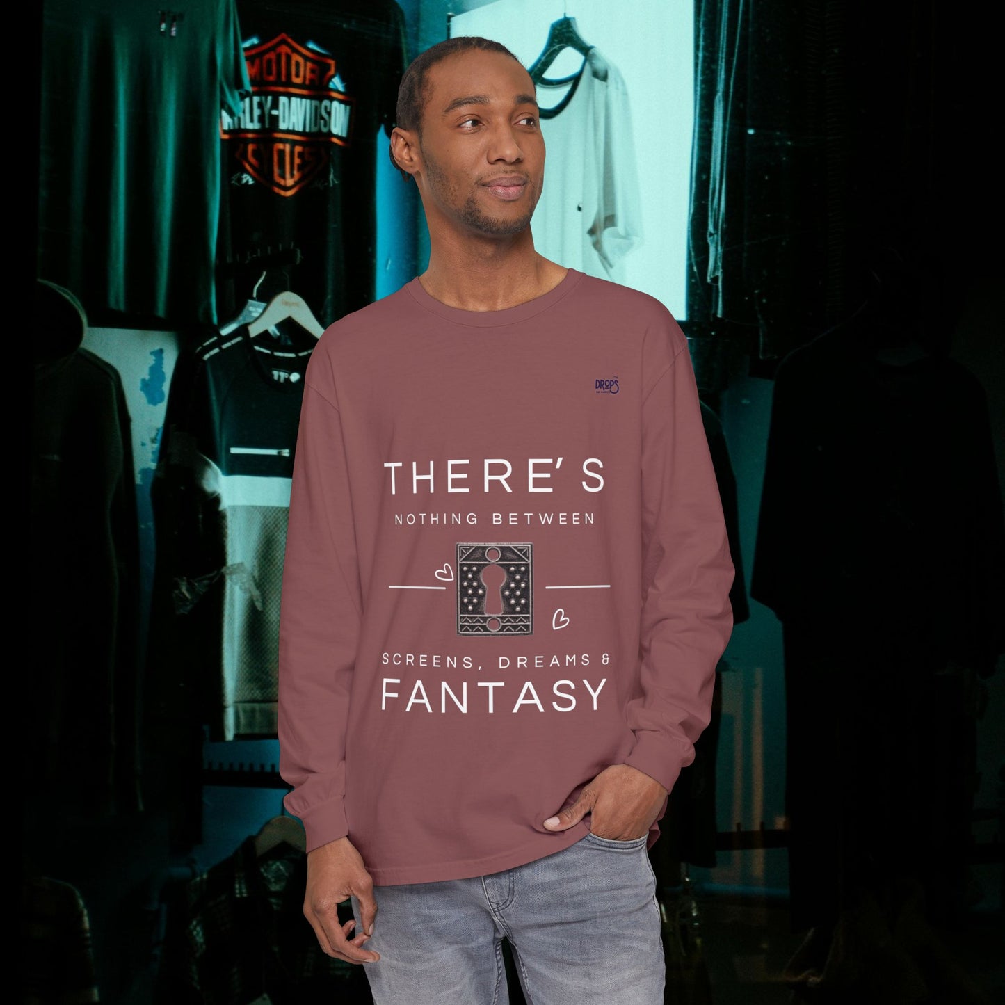 Unisex Long Sleeve T-Shirt_ N7+ Series USLSTSHIRT PT2WW001_ Limited Edition Trendy Vibes by WesternWaves: