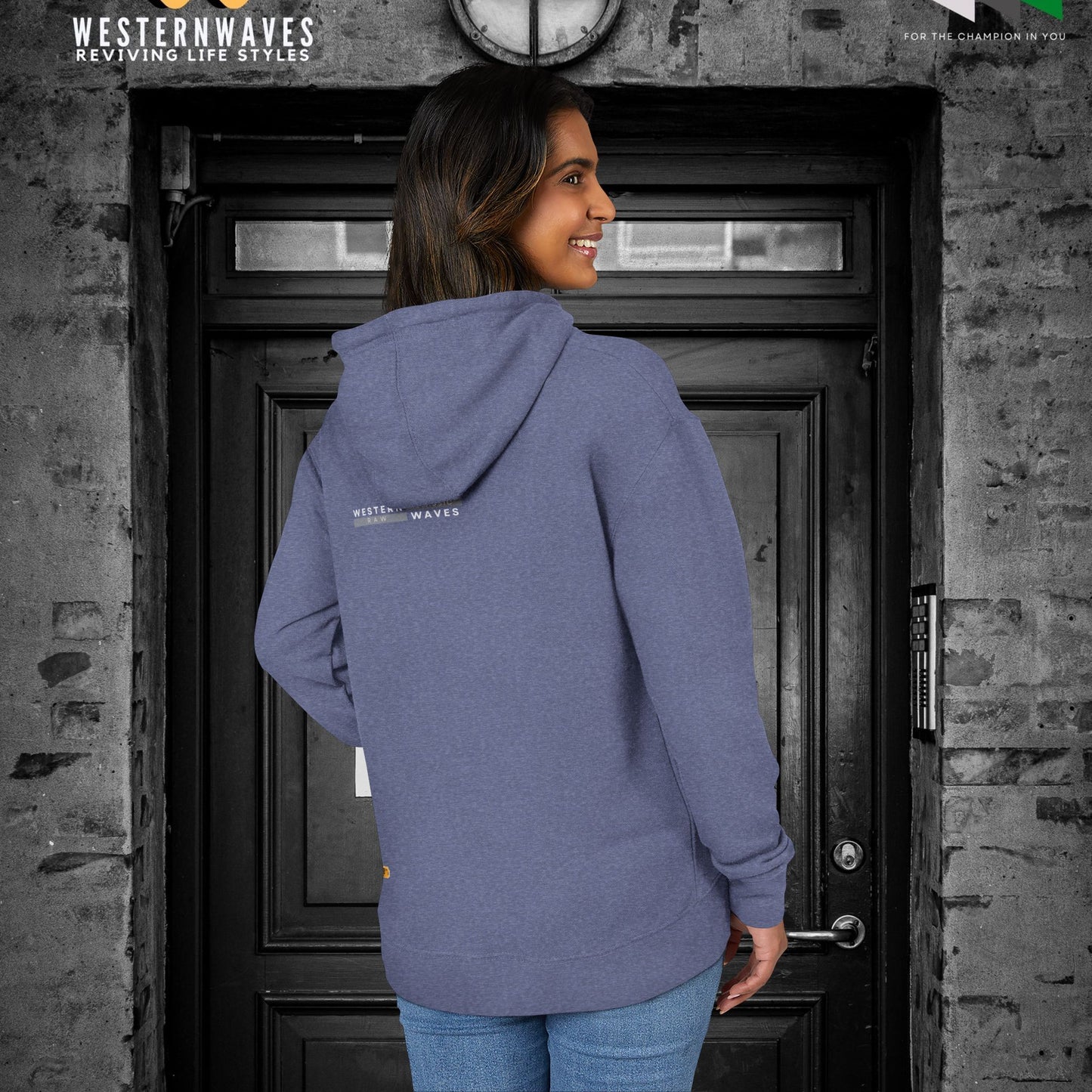 Unisex French Terry Hoodie_ 24 June 2025_ Limited Edition Stylish Fashion by WesternWaves: