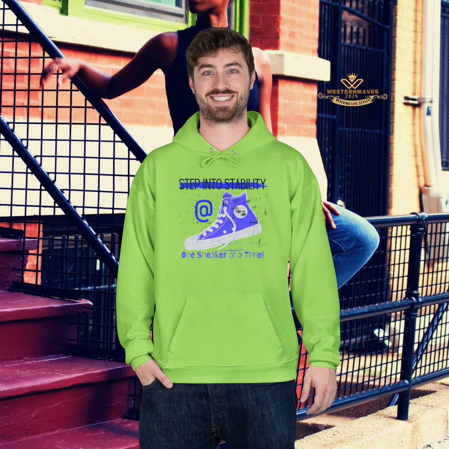 Unisex EcoSmart® Pullover Hoodie Sweatshirt_ N2+ Series USESPOHSS PT2WW001_ LImited Edition Quality Garment by WesternWaves: