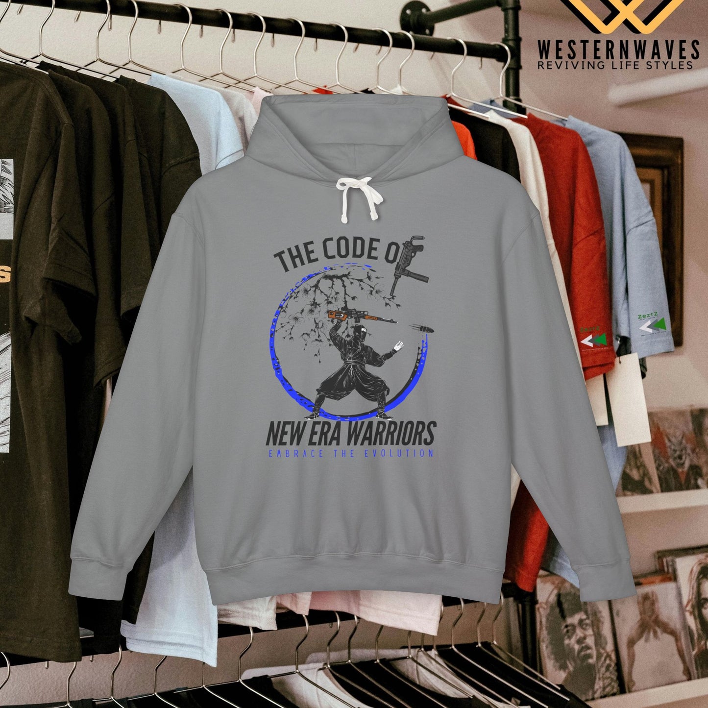 Unisex Lightweight Hooded Sweatshirt – N2+ Series SPW USLWHSS PT2WW014_ Limited Edition Crafted Comfort by WesternWaves: