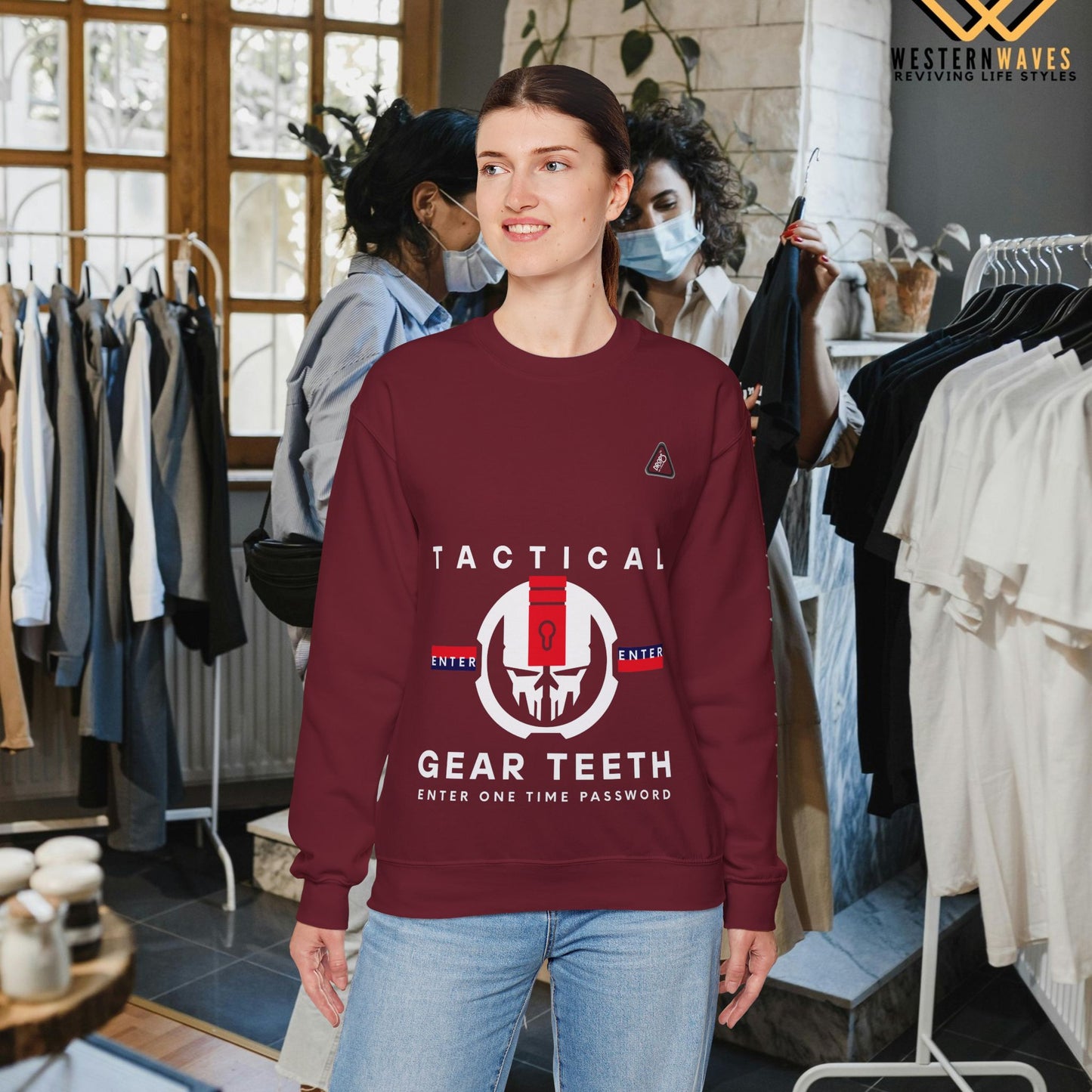 Unisex Heavy Blend™ Crewneck Sweatshirt_ N2 Series UHBCSS PT2WW005_ Limited Edition by WesternWaves: