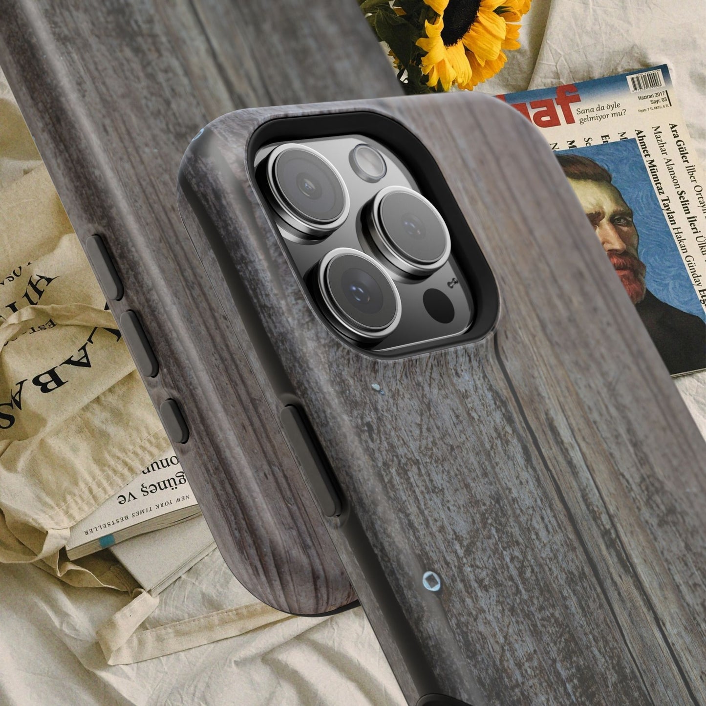 Impact-Resistant Tough Cases_ iPhone Case_ Series N8+ TCPCASE PT2WW006_ Limited Edition Wooden Grain Phone Case for iPhones by WesternWaves: