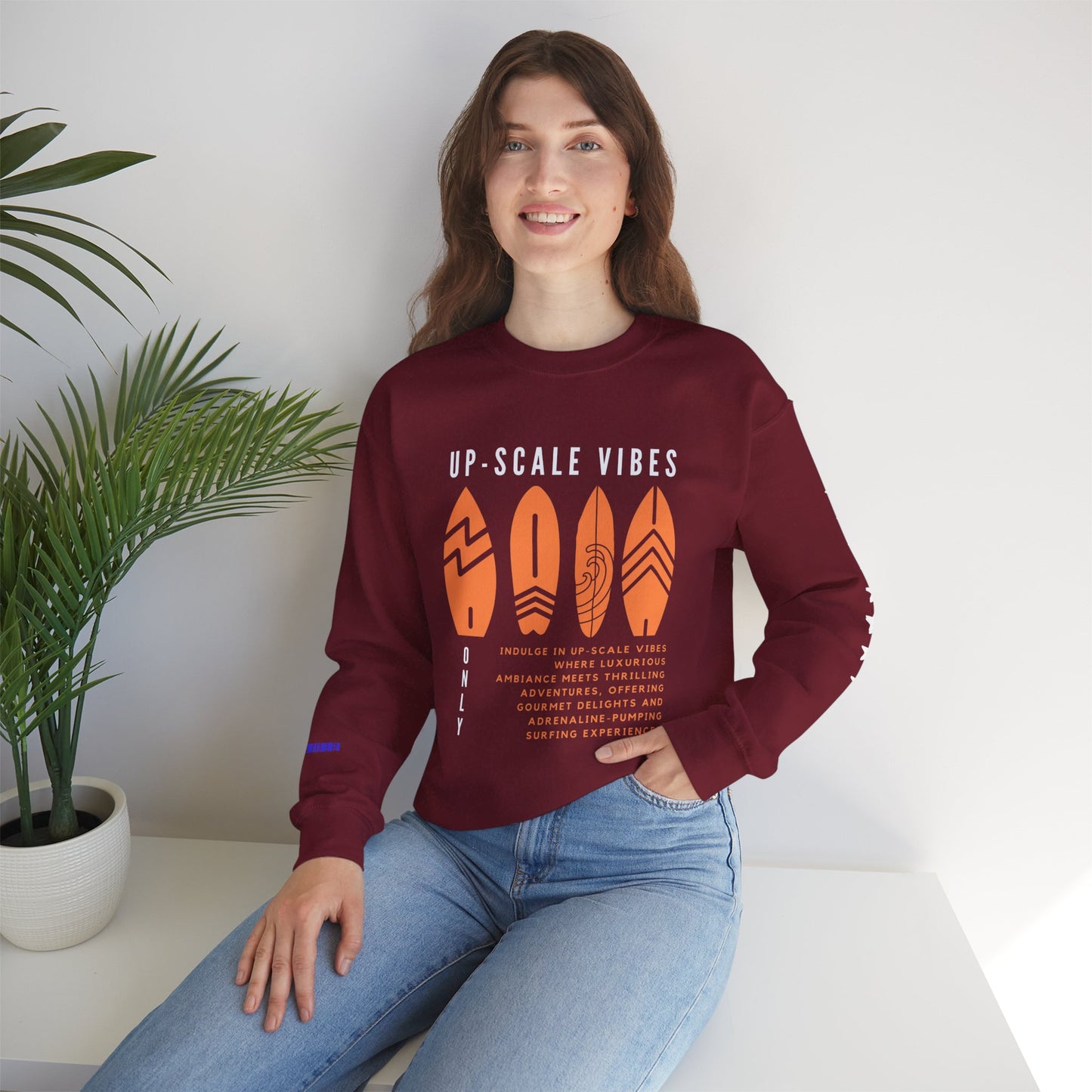 Unisex Heavy Blend™ Crewneck Sweatshirt_ N3+ Series UHBCSS PT2WW009_ Limited Edition Pure Luxury by WesternWaves: