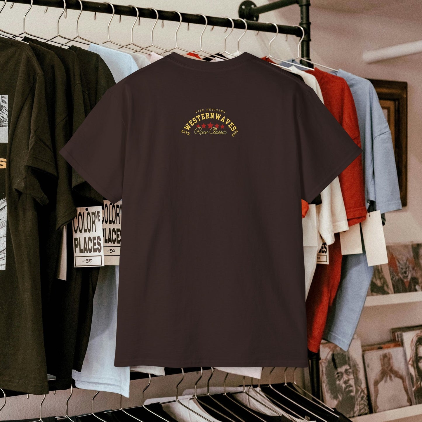 Unisex Ultra Cotton Tee_ Classic Comfort Unleashed_ N2+ Series USUCTEE PT2WW005_ Limited Edition Maximum Comfort & Style by WesternWaves: