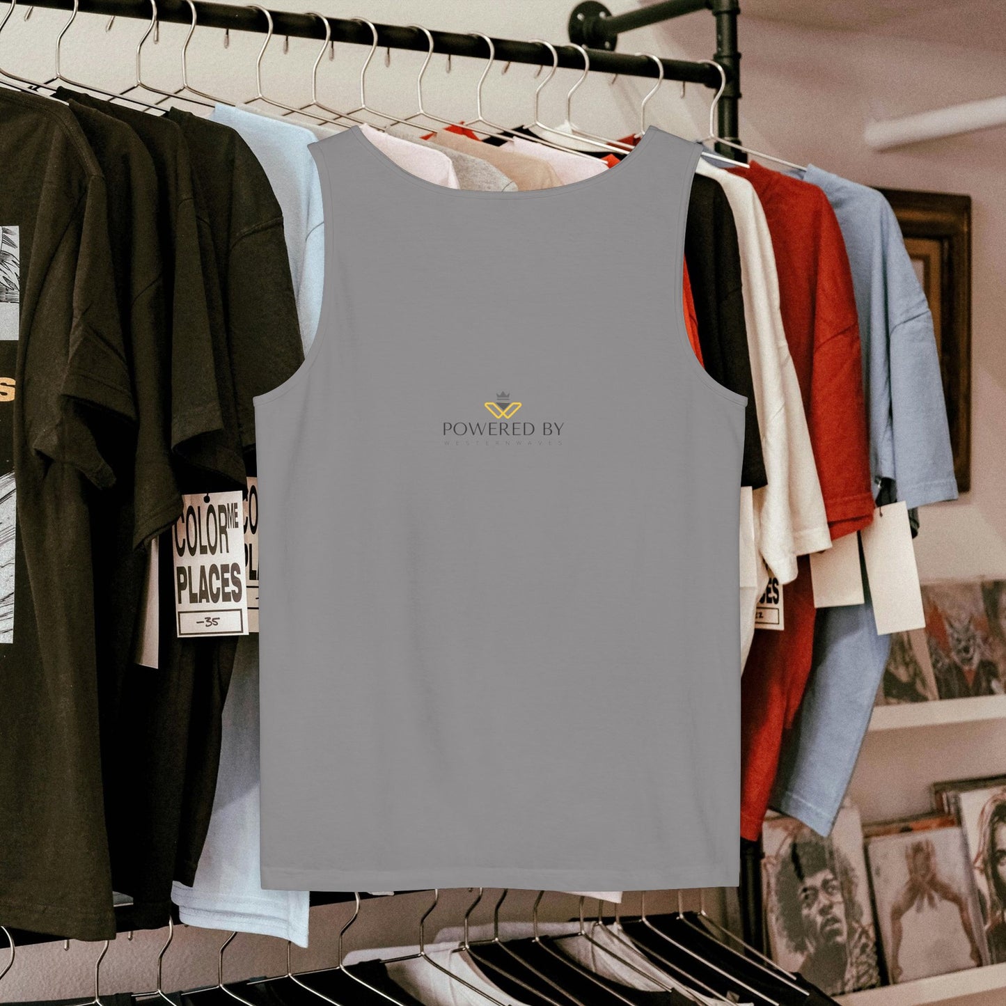 Unisex Garment-Dyed Tank Top_ 27 June 2025_ Limited Edition Summer Sports Apparel by WesternWaves: