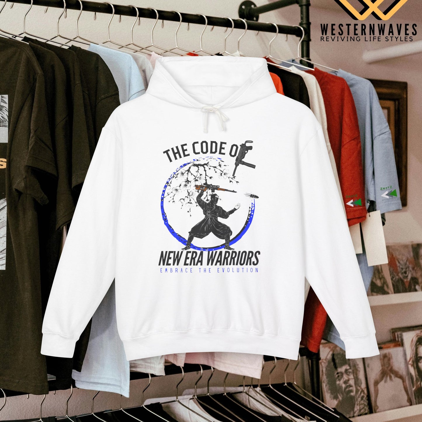 Unisex Lightweight Hooded Sweatshirt – N2+ Series SPW USLWHSS PT2WW014_ Limited Edition Crafted Comfort by WesternWaves: