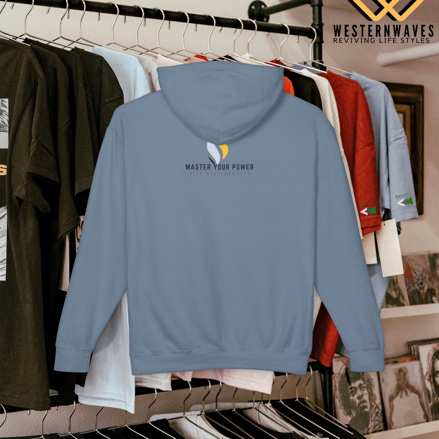 Unisex Lightweight Hooded Sweatshirt – N3+ Series USLWHSS PT2WW014_ Limited Edition Crafted Comfort by WesternWaves: