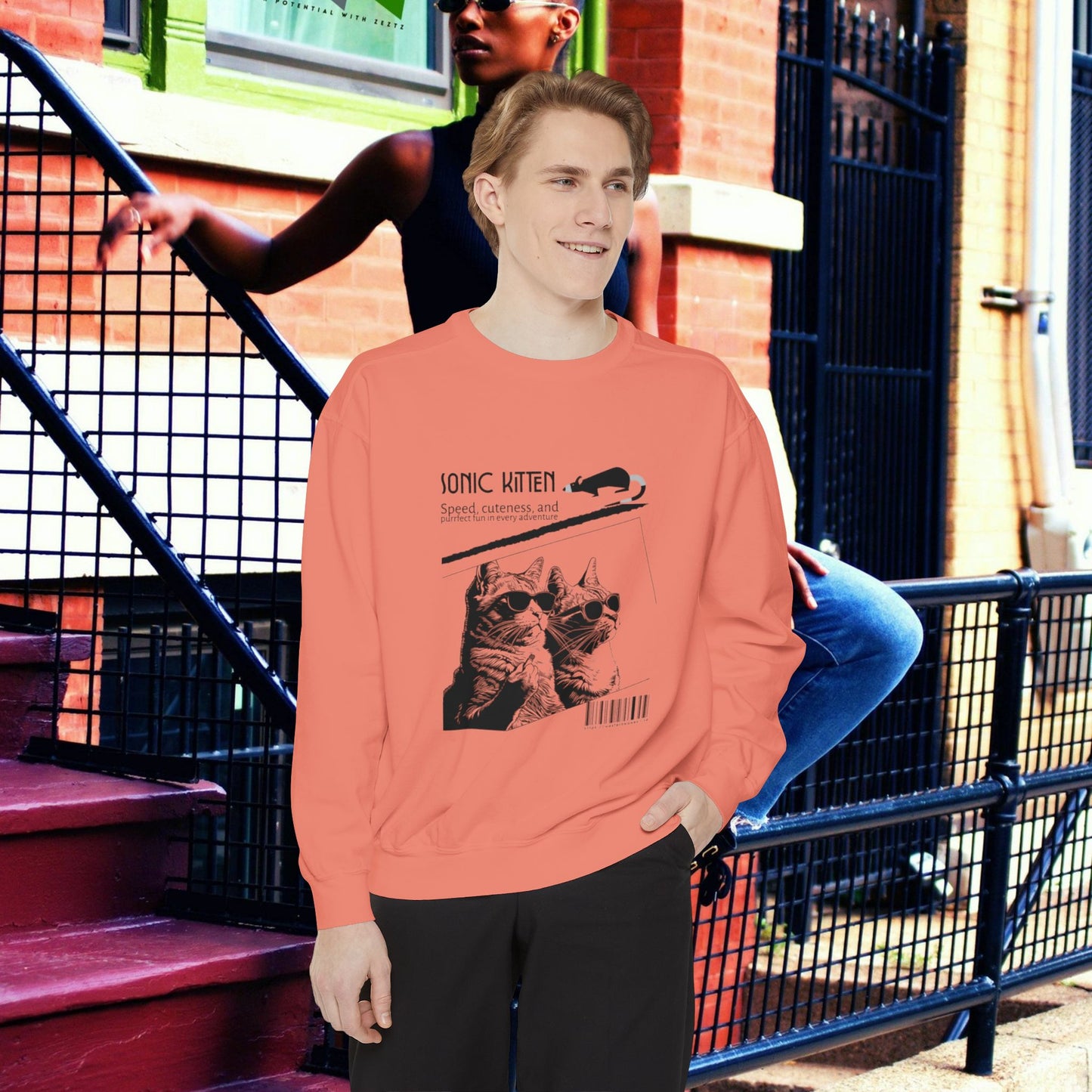 Unisex Garment-Dyed Sweatshirt_ N3+ Series SPW UGDSS PT2WW003_WesternWaves Limited Edition