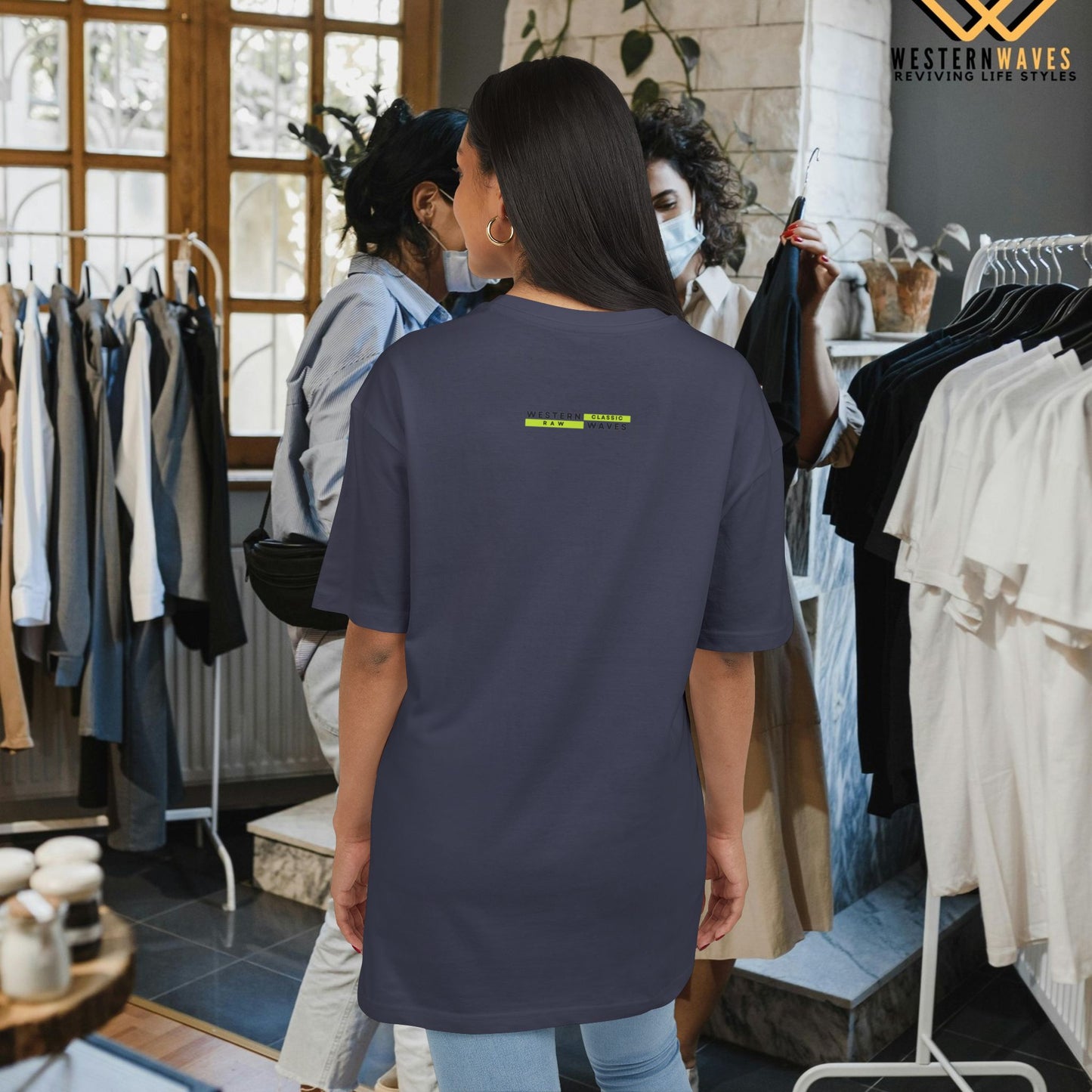 Unisex Heavy Oversize Tee_ N5+ Series USHOSTEE PT2WW001_ Limited Edition Soft Yet Strudy Feel Tee by WesternWaves: