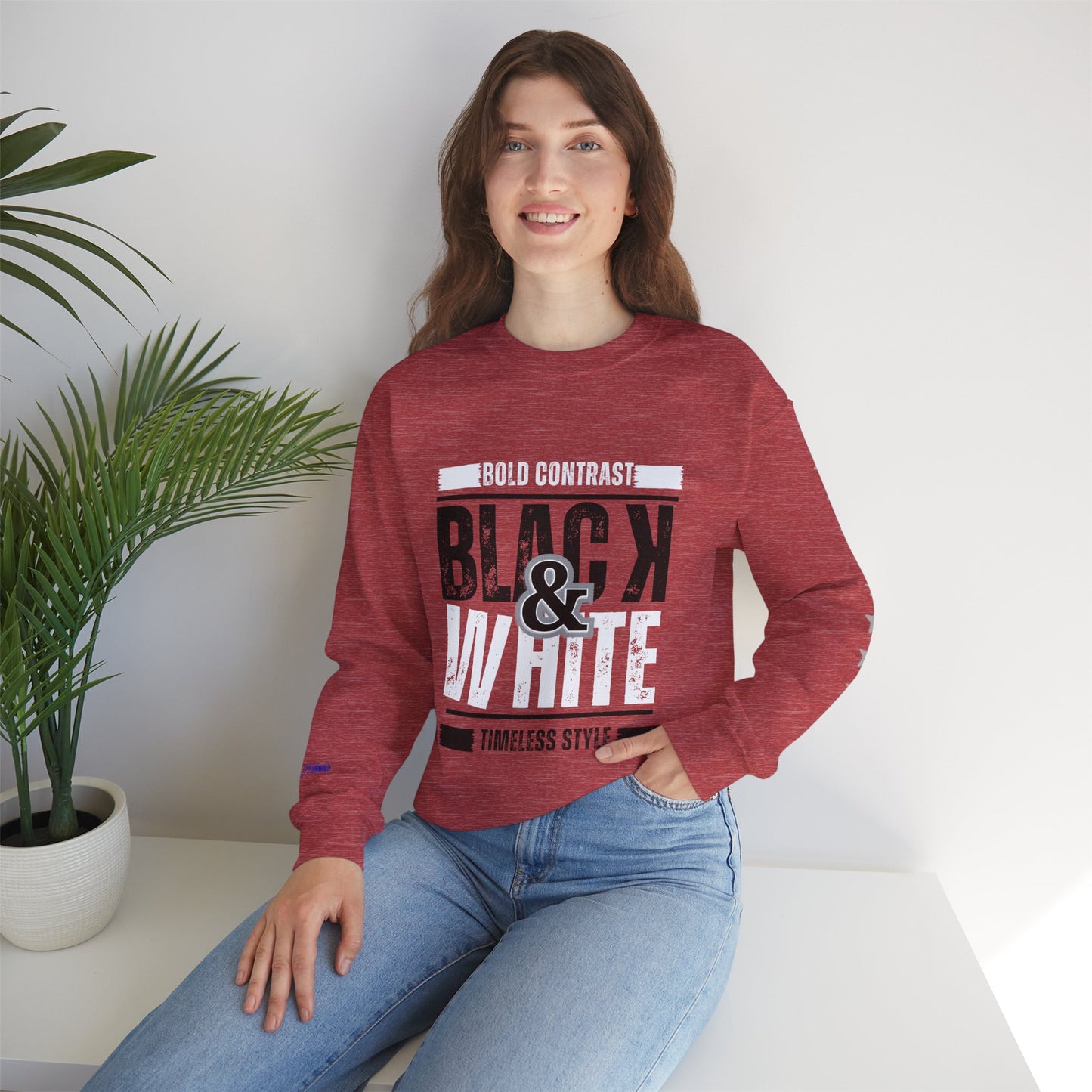 Unisex Heavy Blend™ Crewneck Sweatshirt_ N+ Series UHBCSS PT2WW028_ Limited Edition by WesternWaves: