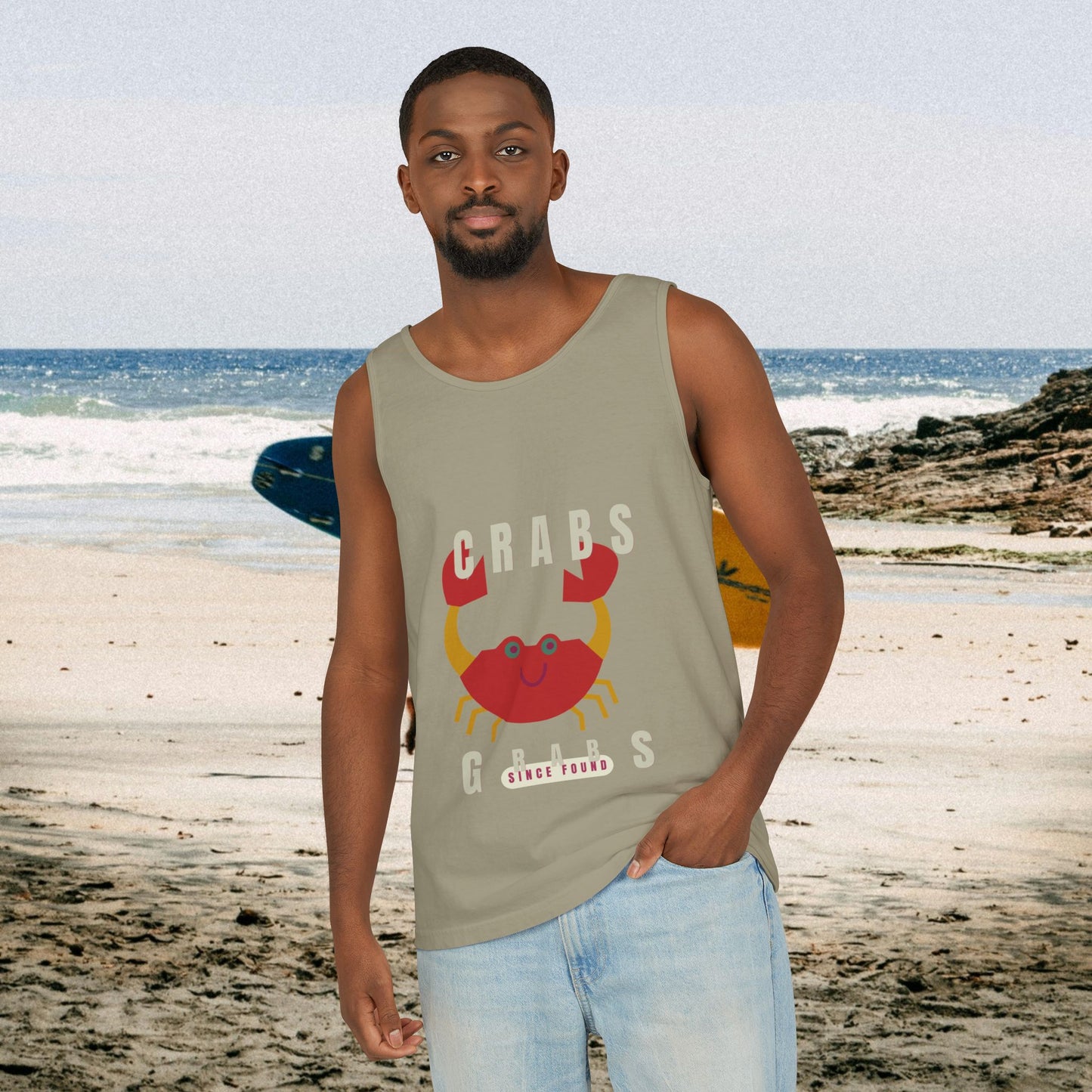 Unisex Garment-Dyed Tank Top_ N2+ Series USGDTT PT2WW012_ Limited Edition Comfort & Style by WesternWaves: