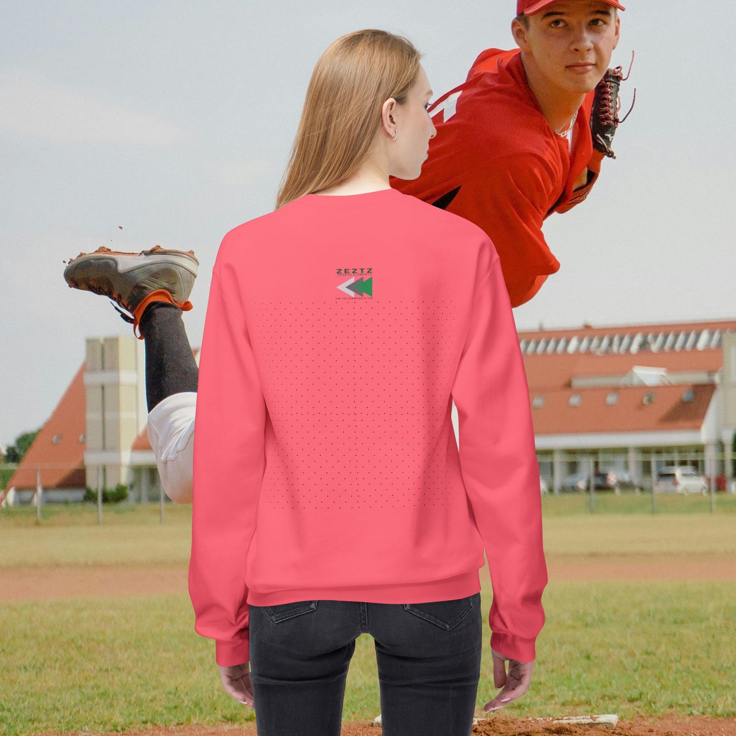 Unisex Midweight Softstyle Fleece Crewneck Sweatshirt_ N2 Series USMWSSFCNSS PT2WW001_ ‘ZeztZ’ Brand Limited Edition Statement of Style & Sustainability by WesternWaves: