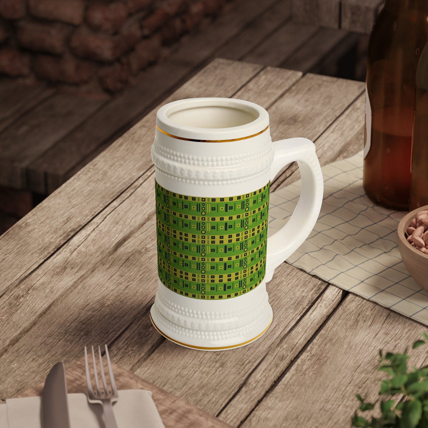 Beer Stein Mug_ Raise the Bar with Personalized Touch_ N2 Series BSM PT2WW009_ Limited Edition Perfect Companion for Beer Enthusias by WesternWaves:ts