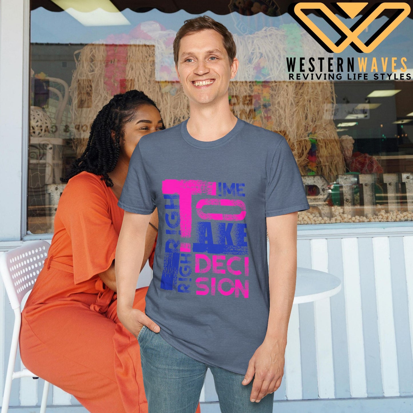 Unisex Softstyle T-Shirt_ N2+ Series USSTS FT2WW003_ Redefines Relaxation Limited Edition by WesternWaves: