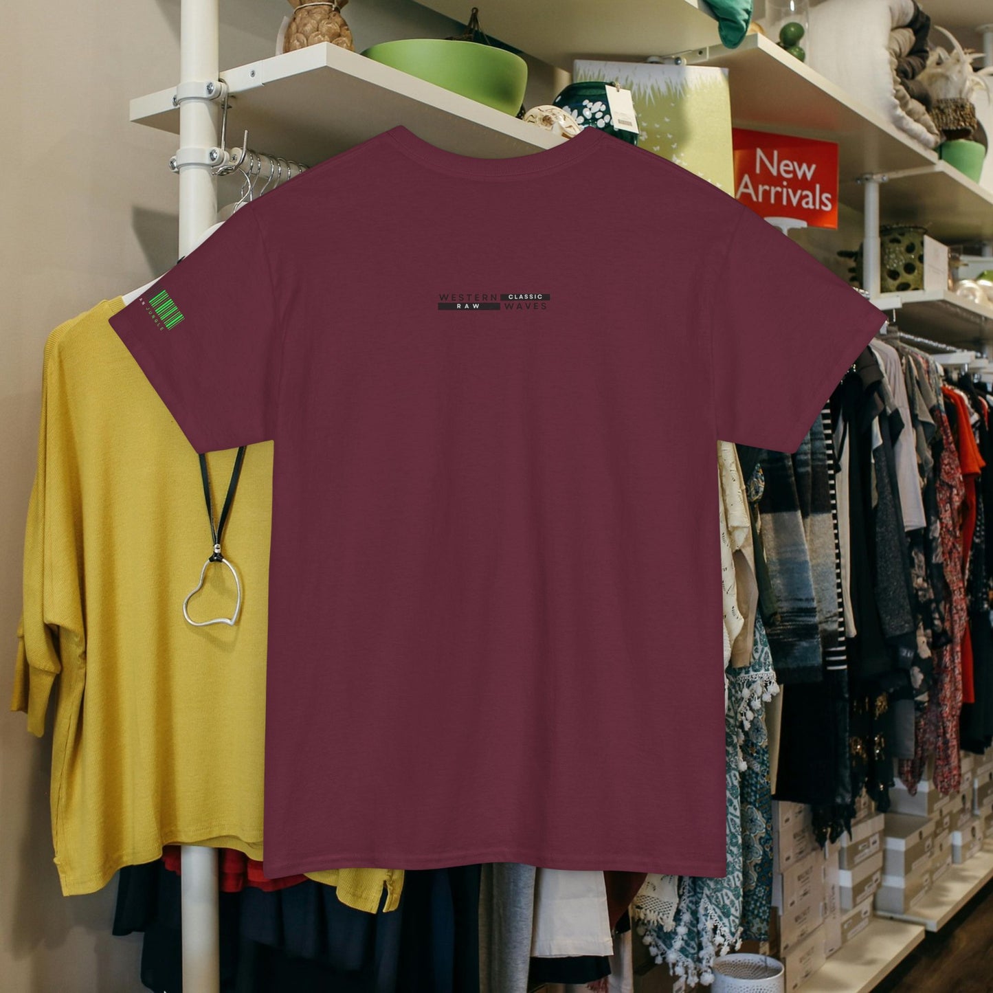 Unisex Heavy Cotton Tee_ Crafted from premium 100% cotton_ N2 Series UHCT PT2WW001_ Limited Edition Comfort & Durability by WesternWaves: