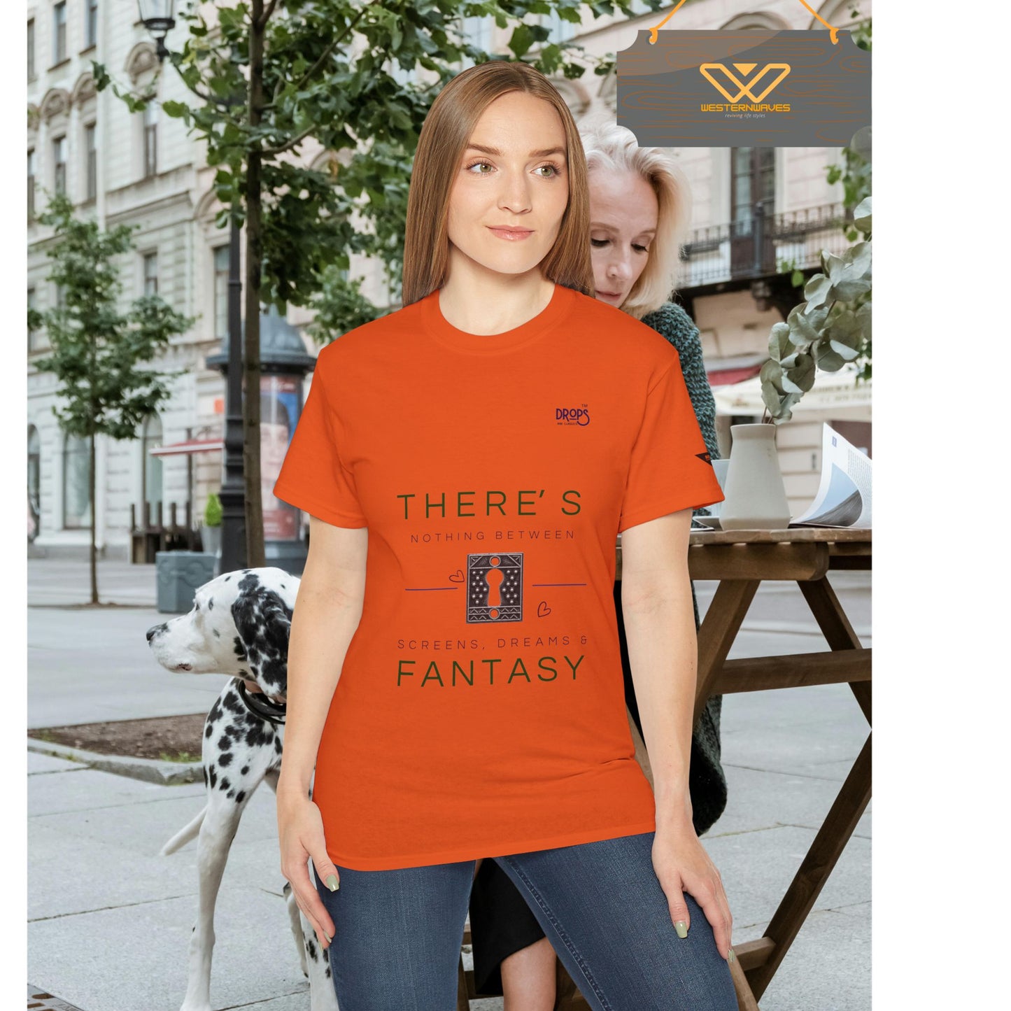 Unisex Ultra Cotton Tee - "There's Nothing Between Screens, Dreams & Fantasy" T-Shirt - Perfect for Dreamers and Creatives_ 07 May 2025_ 001