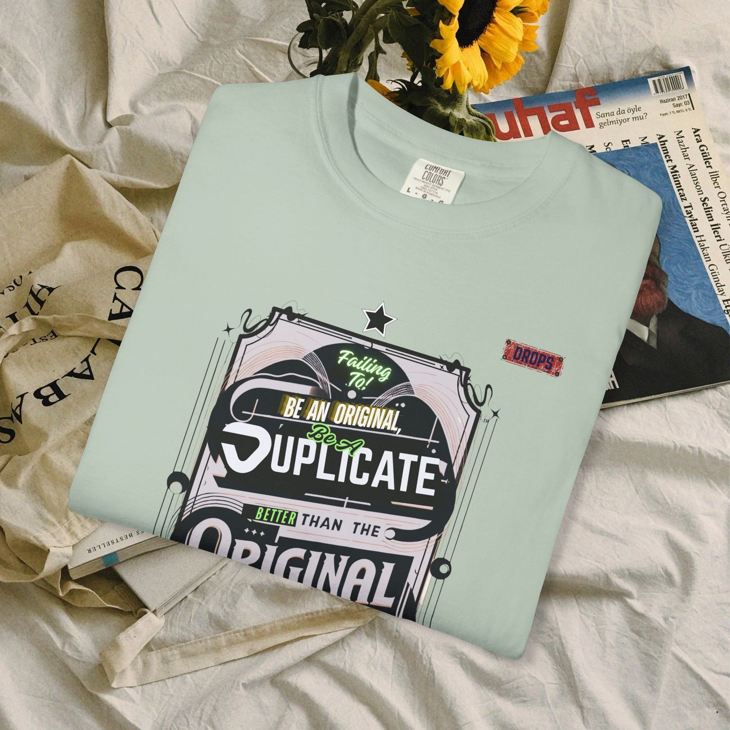 unisex garment-dyed t-shirt_ 09 July 2025_ Limited Edition Everyday Casual Wear by WesternWaves: