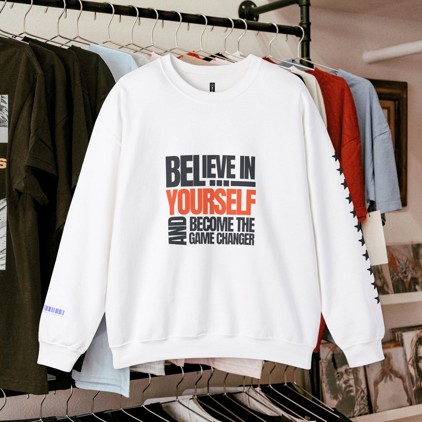 Unisex Heavy Blend™ Crewneck Sweatshirt_ N2+ Series UHBCSS PT2WW028_ Limited Edition Pure Luxury By WesternWaves:
