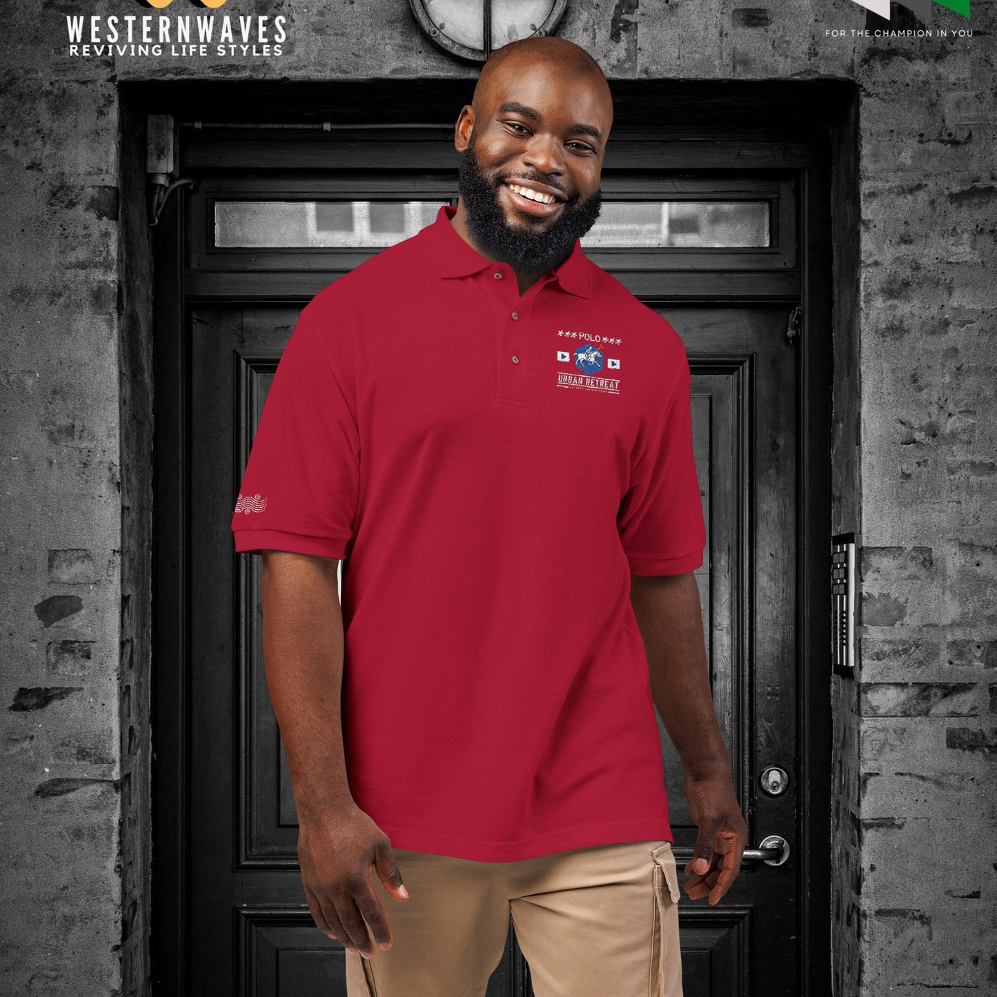 Unisex Polo Shirt_ Series N8+ USPOLOS PT2WW001_ LYVIDA 001_ Limited Edition Casual Fashion by WesternWaves:
