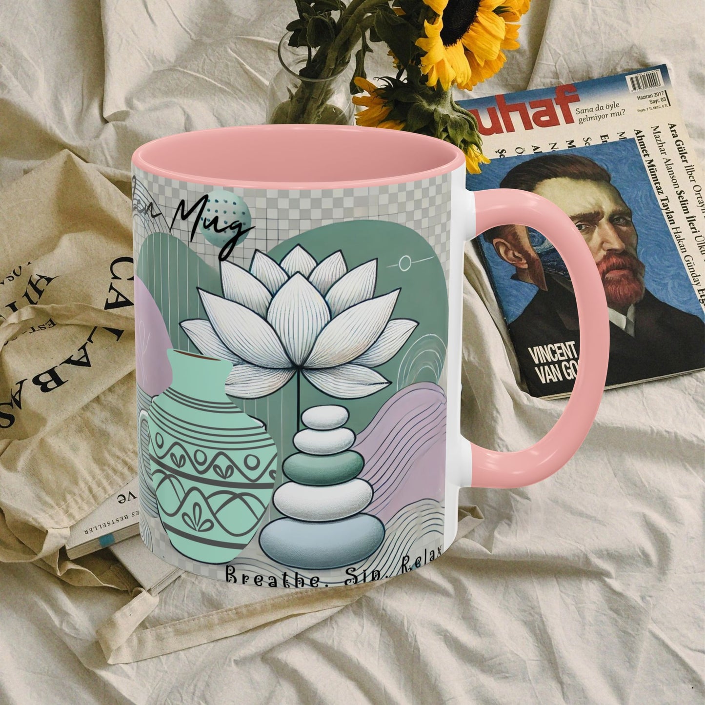 Accent Coffee Mug (11, 15oz) _ N3+ Series ACMUG PT2WW006_ Limited Edition Blend Style & Functionality by WesternWaves: