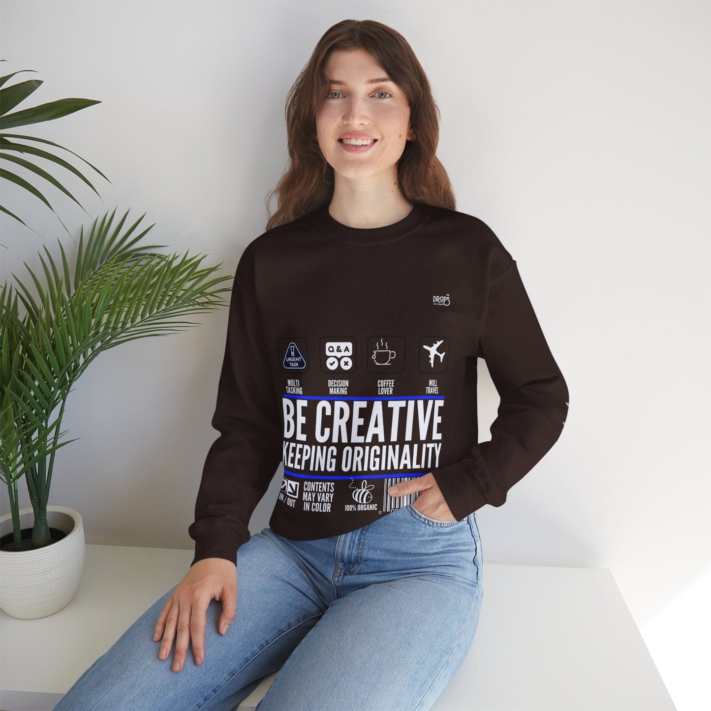 Unisex Heavy Blend™ Crewneck Sweatshirt_ N2 Sports Series UHBCSS PT2WW004_ Limited Edition 'DROPS' Brand Sweatshirt by WesternWaves:
