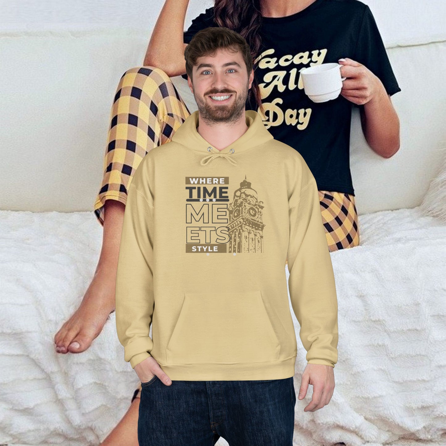 Unisex EcoSmart® Pullover Hoodie Sweatshirt_ N3+ Series USESPOHSS PT2WW001_ Limited Edition Perfect Blend of Comfort, Style, & Sustainability by WesternWaves: