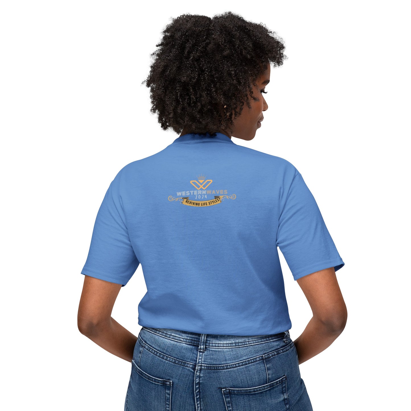 Unisex HD Cotton™ T-shirt_ N+ Series USHDCTS PT2WW003_ Limited Edition Unisex HD Cotton™ T-shirt by WesternWaves