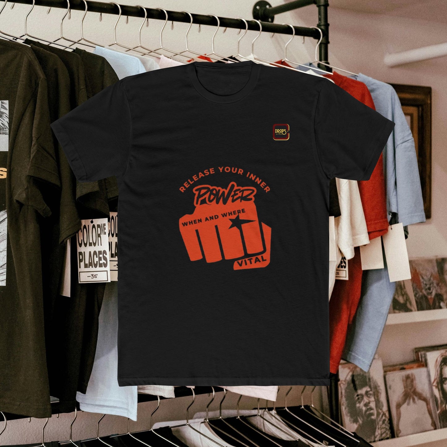 Unisex Cotton Crew Tee_ N3+ Series USCCTEE PT2WW004_ Limited Edition Workout & Everyday Routine Pleasure by WestenWaves: