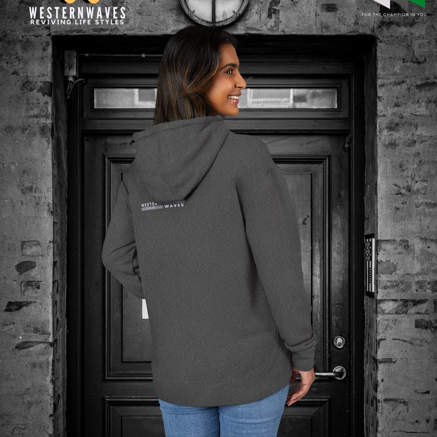 Unisex French Terry Hoodie_ 24 June 2025_ Limited Edition Stylish Fashion by WesternWaves: