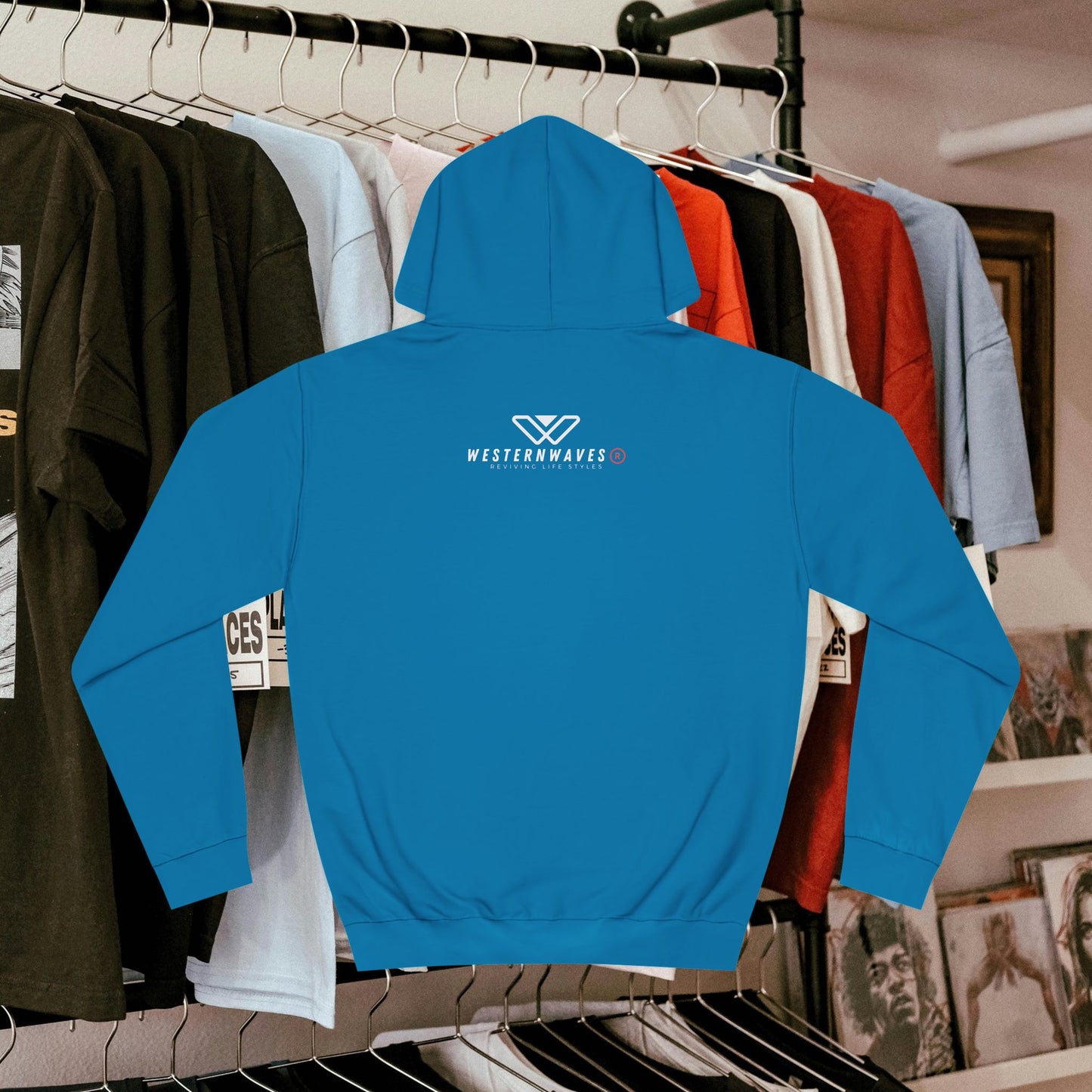 Unisex College Hoodie_ N3+ Series SCH PT2WW004_ Limited Edition Timeless Unisex Design by WesternWaves: