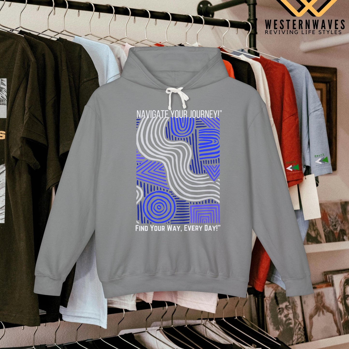 Unisex Lightweight Hooded Sweatshirt – N3+ Series USLWHSS PT2WW010_ Limited Edition Crafted Comfort by WesternWaves: