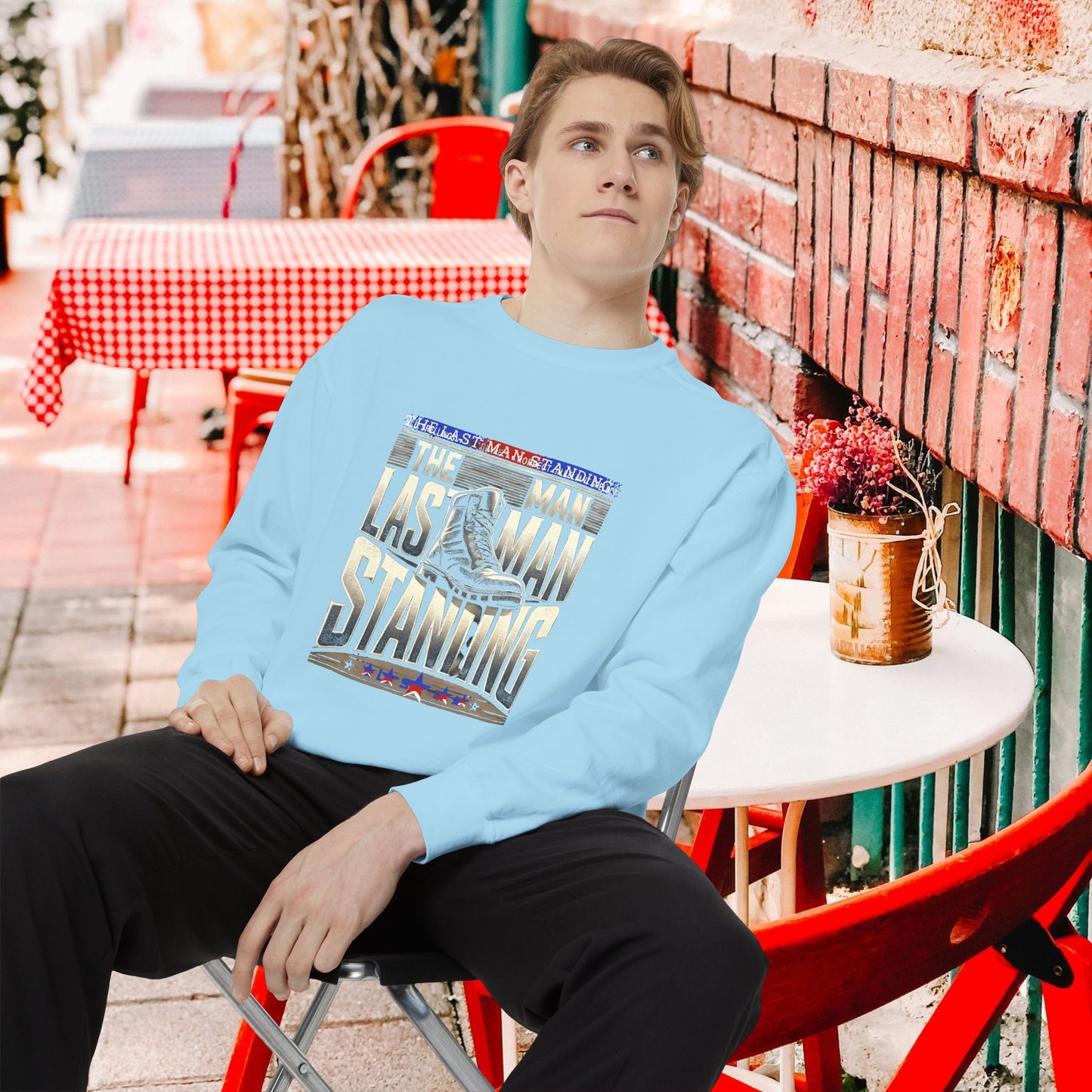 Unisex Garment-Dyed Sweatshirt _ N3+ Series GDSS PT2WW001_ Limited Edition of Both Fashion & Comfortby WesternWaves: