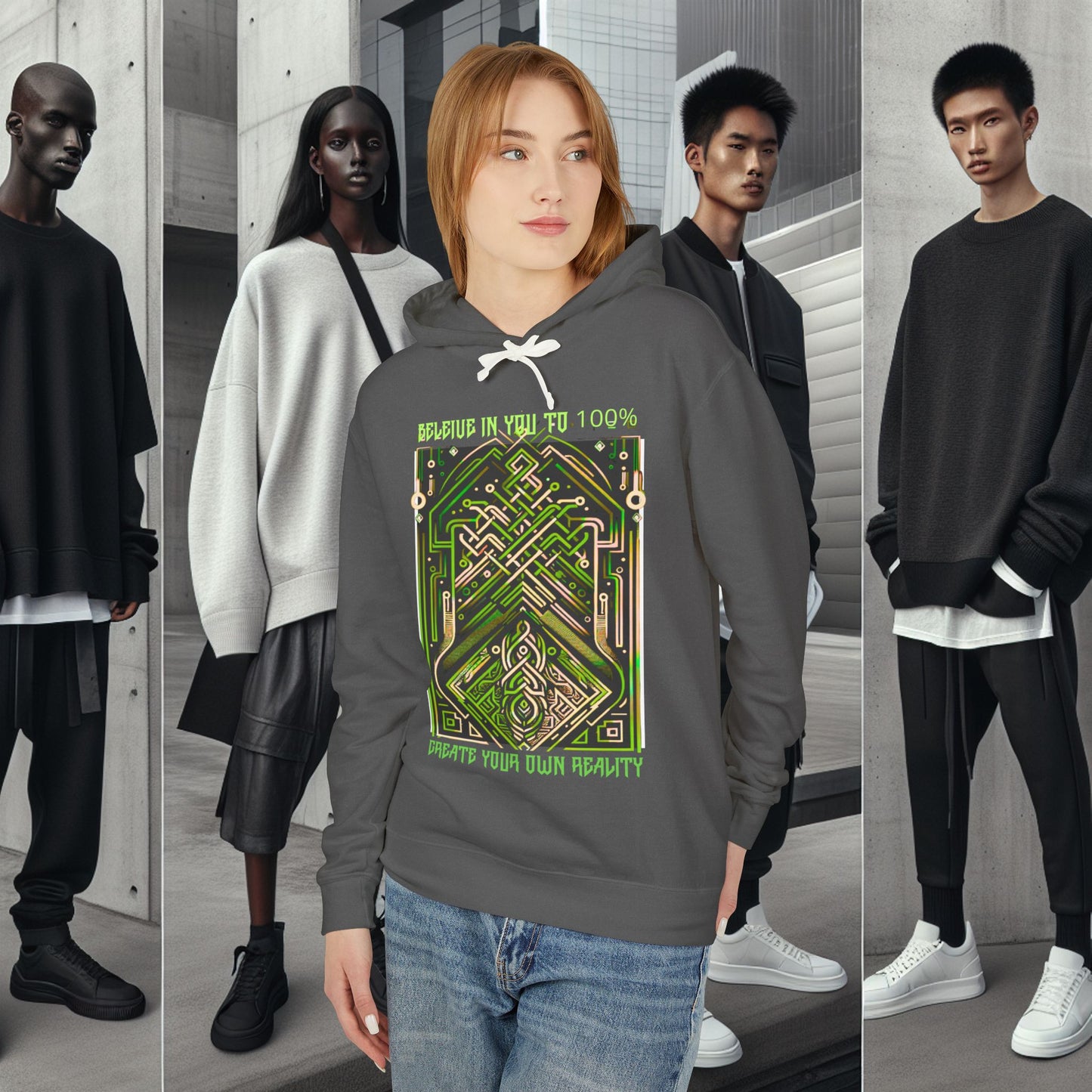 Unisex Lightweight Hooded Sweatshirt_ Series UWD 0052_ Limited Edition Streetwear Classic by WesternWaves: