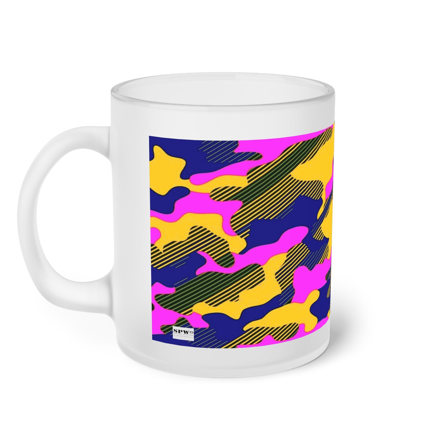 Frosted Glass Mug_ N+ Series FGM PT2WW014_ Limited Edition product by WesternWaves